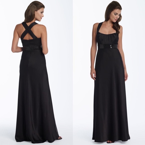 Calvin Klein Dresses & Skirts - Calvin Klein Black Satin Sequin dress cocktail S 4